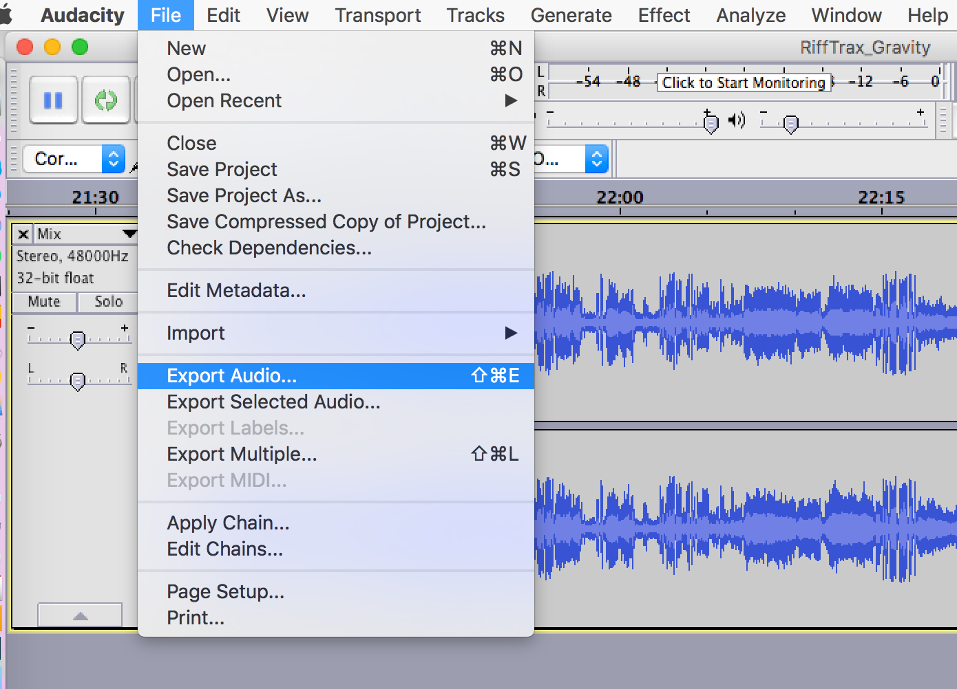 how to extract audio from a video using audacity ffmpeg